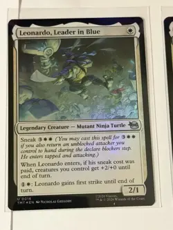 Leonardo, Leader in Blue Teenage Mutant Ninja Turtles Foil 16 - Image 1