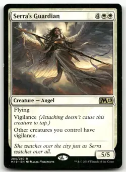 Serra's Guardian #284 (LP) Core Set 2019 M19 Magic MTG - Image 1