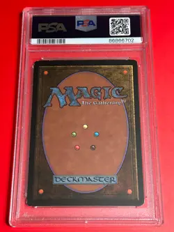Magic the Gathering Revised Scrubland PSA 7 - Image 2