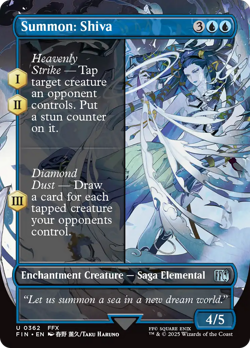 Summon: Shiva (Borderless) [FINAL FANTASY] Foil Near Mint - Image 1