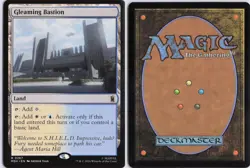 Gleaming Bastion 267 Rare Marvel Super Heroes Magic: The Gathering Near Mint - Image 3