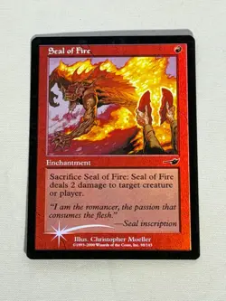 MTG FOIL Seal of Fire Nemesis Magic the Gathering - Image 1