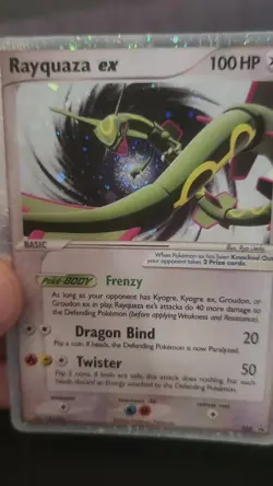 *Hand Swirl* Rayquaza ex 039 Promo Holo English 2006 100HP EX - Image 2