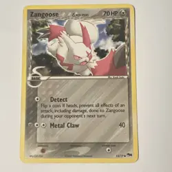 Zangoose Delta Species Holo 15/17 Pop Series 5 Pokemon TCG 2007 LP - Image 1