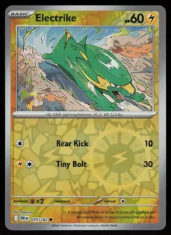 Electrike 075/182 Common Destined Rivals Pokemon Reverse Holo Near Mint - Image 1