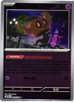 Phantump 038/086 Common ME04: Chaos Rising Pokemon Reverse Holo Near Mint - Image 1