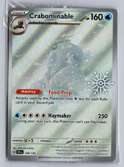 Crabominable 149/142 Illustration Rare Stellar Crown Pokemon Near Mint - Image 1