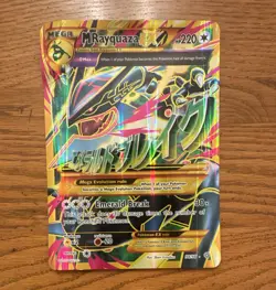 Pokemon M Rayquaza EX 98/98 XY Ancient Origins Jumbo Full Art Holo 220 HP - Image 1