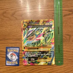 Pokemon M Rayquaza EX 98/98 XY Ancient Origins Jumbo Full Art Holo 220 HP - Image 3