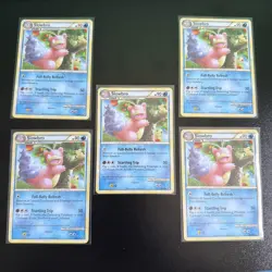 2010 Slowbro 38/90 Undaunted Regular Lot Of 5 Pokemon TCG - Image 1