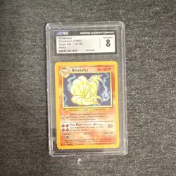CGC 8 Ninetales 12/102 Base Set Holo Rare EN 1999 Wizards of the Coast - Image 1