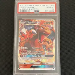 The Pokemon Company Pokemon TCG Burning Shadows Charizard GX Holo 20/147 PSA 10 - Image 1