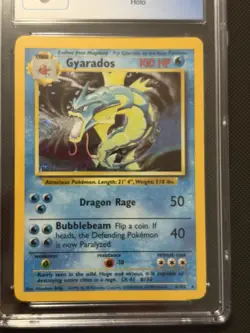 Gyarados 006/102 Base Set Unlimited Holo CGC 8 Holo Rare Pokemon TCG - Image 2