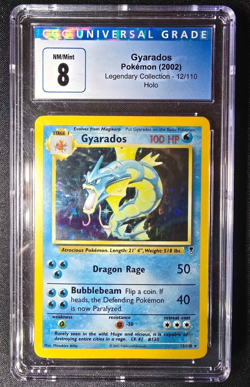 Pokemon TCG 2002 Legendary Collection Gyarados 12/110 Holo Rare CGC 8 Graded - Image 1