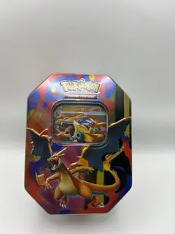 Pokemon TCG PROMO Mega Charizard Y EX Tin PLUS 1 PACK of Choosing. - Image 1