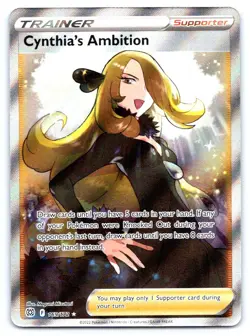 Cynthia's Ambition 169/172 Ultra Rare Brilliant Stars Pokemon Near Mint - Image 1