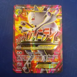 Pokemon TCG M Mewtwo EX 160/162 Breakthrough Full Art Holo Ultra Rare 210HP - Image 1