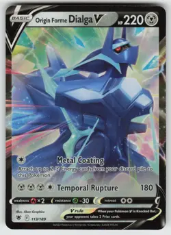 Origin Forme Dialga V 113/189 Holo V Rare Astral Radiance Pokemon Holo Near Mint - Image 1