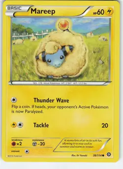 Mareep 38/114 Common Normal XY - Steam Siege NM Pokemon - Image 1