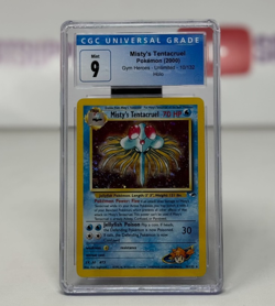 Pokemon TCG: Misty's Tentacruel. Gym Heroes Unlimited 10/132. CGC Mint 9 - Image 1