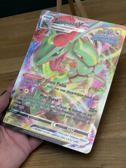 Pokemon Evolving Skies Rayquaza VMAX 111/203 JUMBO OVERSIZED M/NM - Image 3