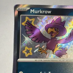 Murkrow 181/091 Shiny Rare Paldean Fates Pokemon Near Mint - Image 2