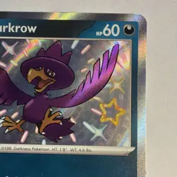 Murkrow 181/091 Shiny Rare Paldean Fates Pokemon Near Mint - Image 3