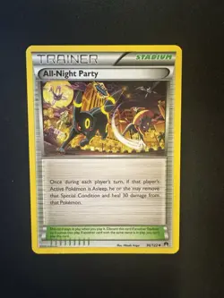 All-Night Party 96/122 Pokemon Breakpoint Trainer Stadium Uncommon NM/LP - Image 1