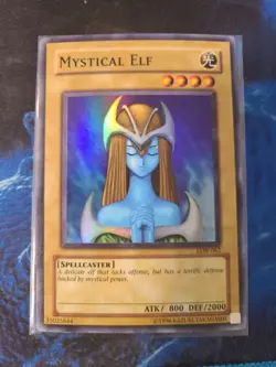 Mystical Elf - LOB-062 - Super Rare - NM - Yugioh Original Print - Image 1
