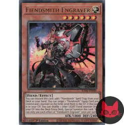 Yugioh Fiendsmith Engraver RA04-EN049 Ultra Rare 1st Edition NM - Image 1