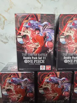 One Piece TCG: The Time Of Battle OP-16 Double Pack Set Lot of 5 Boxes English - Image 2