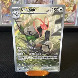 Unfezant 150/086 Holo Illustration Rare Black Bolt Pokemon Near Mint - Image 1