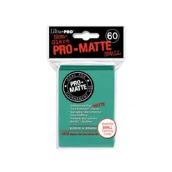 Ultra Pro Small Card Slee Pro-Matte Non-Glare Card Sleeves - Aqua, Unders New - Image 1