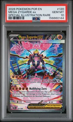 2026 POKEMON POR EN-PERFECT ORDER #120 MEGA ZYGARDE EX PSA 10 - Image 1