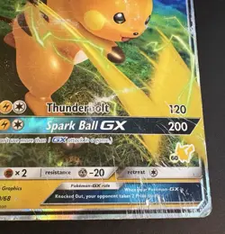 Raichu GX 20/68 Hidden Fates Sun & Moon Ultra Rare Card Dmg Pikachu Stamped - Image 2