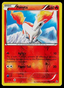 Pokemon Card Flashfire Ponyta 14/106 Reverse Holo Common - Image 1