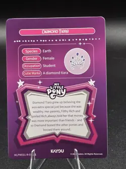 Kayou My Little Pony Eternal Moon Eng R Diamond Tiara Card MLPME01-R-011L1 - Image 2
