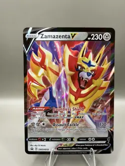 Pokemon TCG: Zamazenta V SWSH019 Black Star Promo Card - NM - Image 1