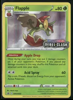 Flapple - (Prerelease) Holo Promo SWSH: Sword & Shield Promo Cards SWSH022 NM - Image 1
