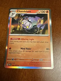 Chandelure 038/167 Twilight Masquerade Holo Rare Pokemon TCG Card - Image 1
