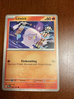 Litwick 036/197 Obsidian Flames Regular Pokemon TCG Card - Image 1