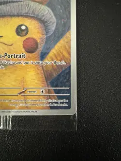 Pokemon x Van Gogh: Pikachu with Grey Felt Hat - 085 Promo Card - Sealed - Image 4