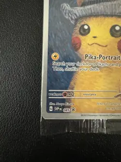 Pokemon x Van Gogh: Pikachu with Grey Felt Hat - 085 Promo Card - Sealed - Image 5