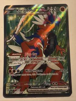 Koraidon ex 231/198 - Full Art Ultra Rare Scarlet & Violet Base Set Pokemon - NM - Image 1