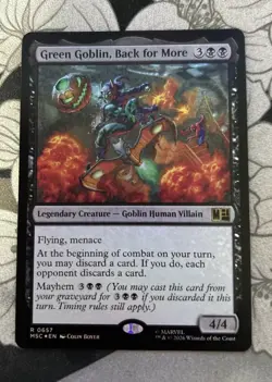 Green Goblin, Back for More 657 Foil Commander: Marvel Super Heroes Foil NM - Image 1