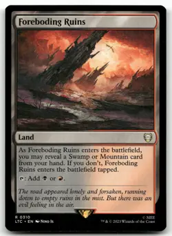 Foreboding Ruins #310 (NM) Lord of the Rings LTC Magic MTG - Image 1