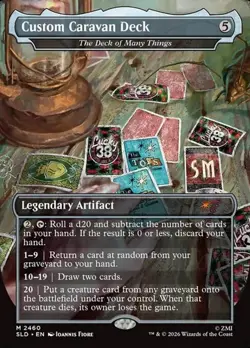 The Deck of Many Things "Custom Caravan Deck" - Extended Art Secret Lair LP MTG - Image 1