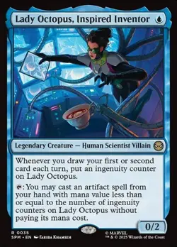 1x Lady Octopus, Inspired Inventor - Foil NM Eng MTG - Marvel's Spider-Man - Image 1