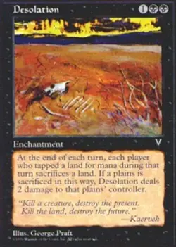 MTG Desolation, Visions, Damaged, English - Image 1