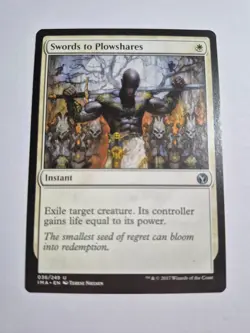 Magic the Gathering MTG - Swords to Plowshares - Iconic Masters IMA - NM - Image 1